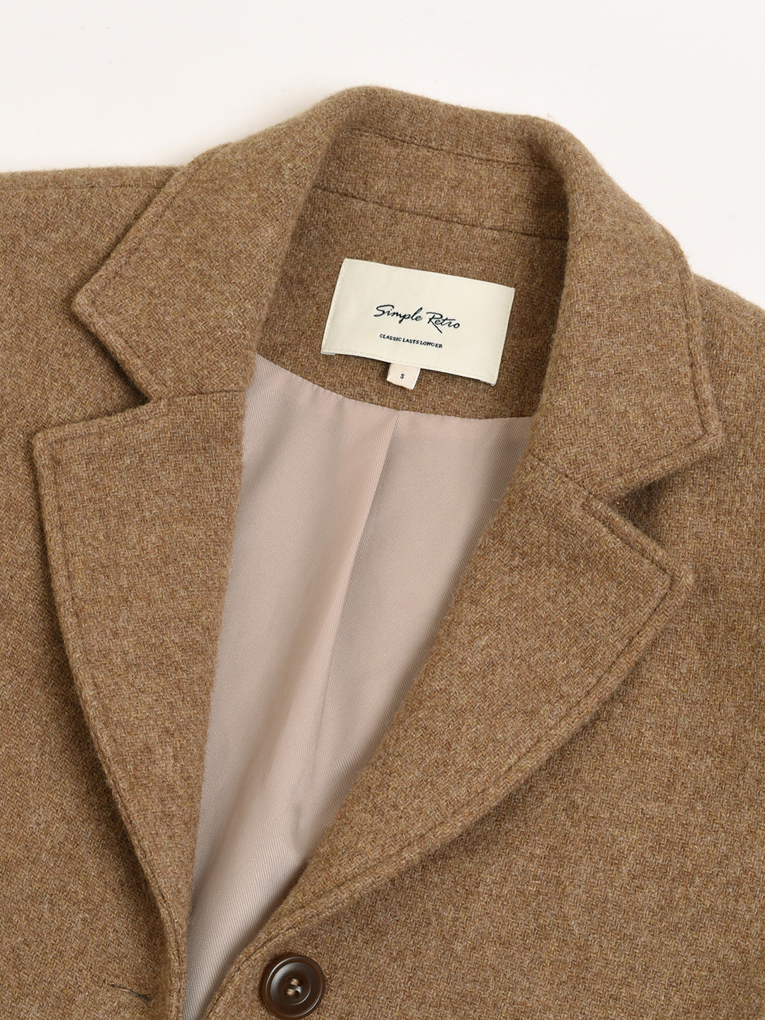 Hadley Camel Wool Blazer/SIMPLERETRO