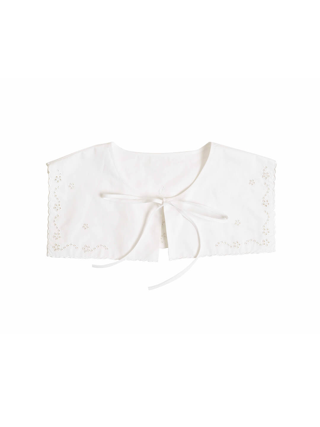 Claire Embroidered White Detachable Collar/SIMPLE RETRO