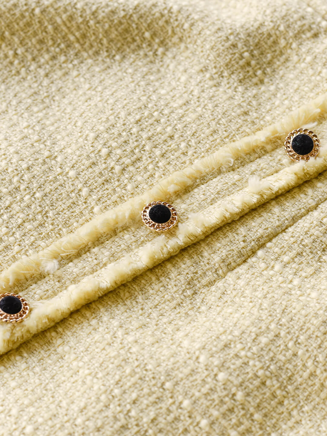 【Final Sale】Aitana Yellow Brushed Tweed Skirt