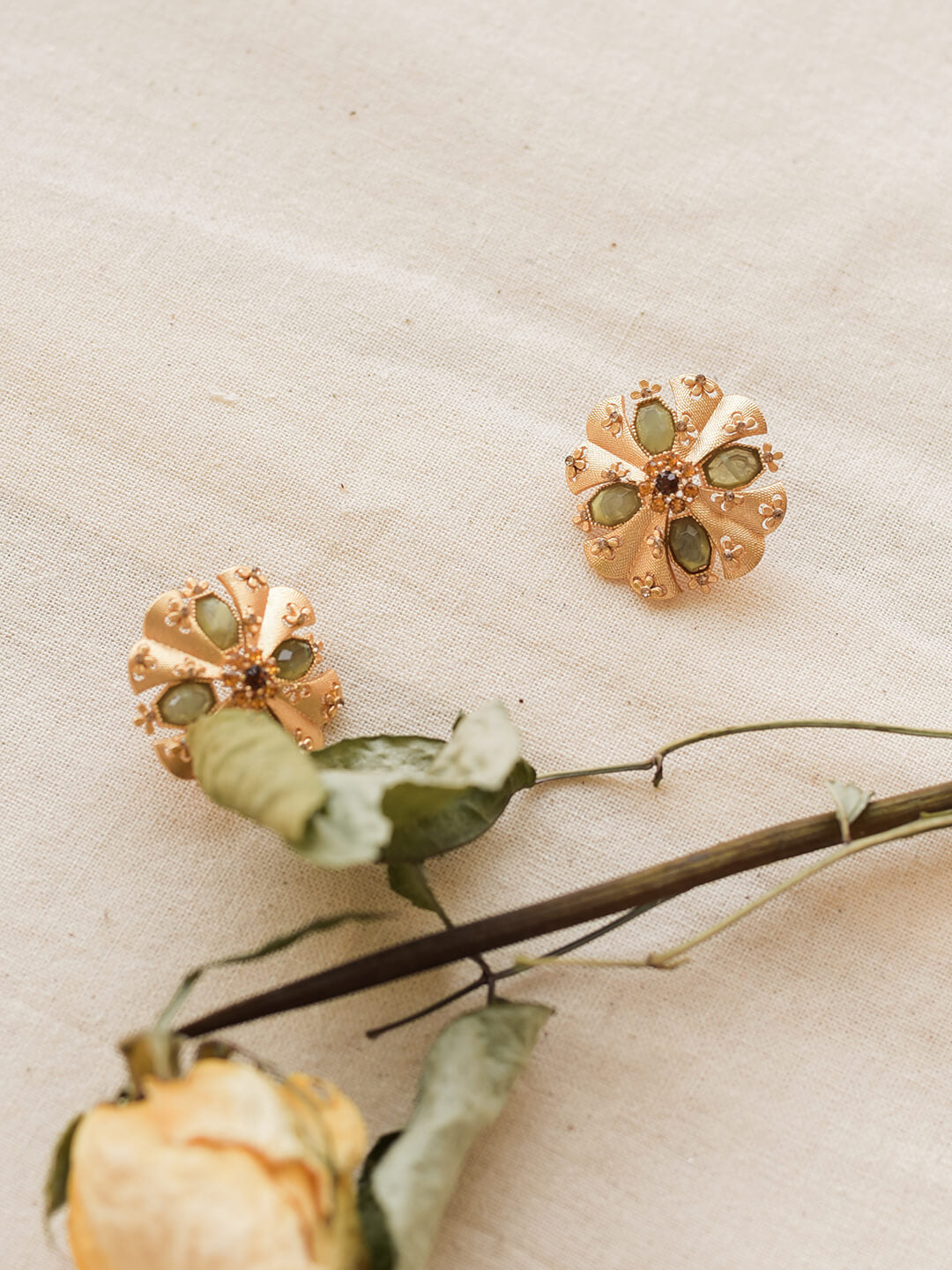 Macaron Golden Earrings