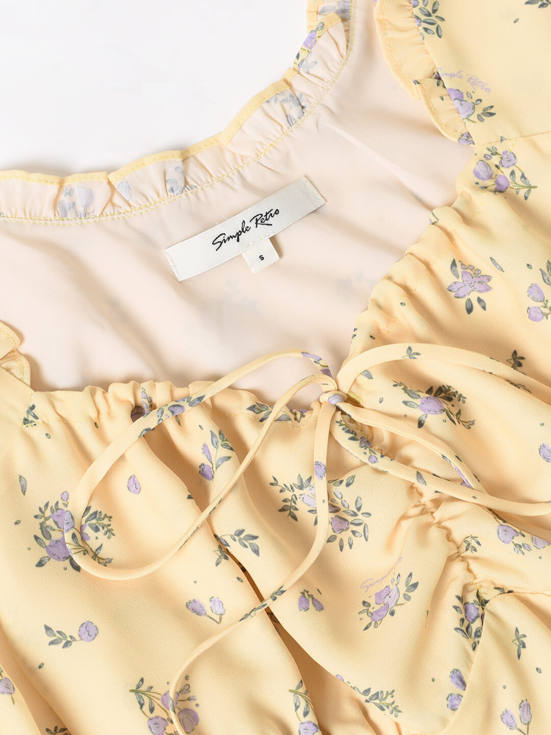 【Final Sale】Magnolia Printed Floral Yellow Midi Dress